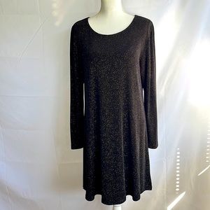Miss Ashlee, sparkling black cocktail dress. Size XL, 94% Acetate, Dry Clean